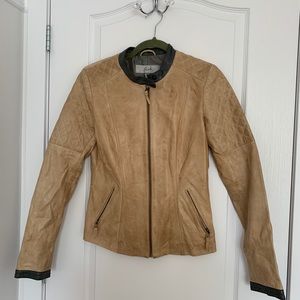 2 Blink Neutral Tones Leather Jacket for the price of 1!